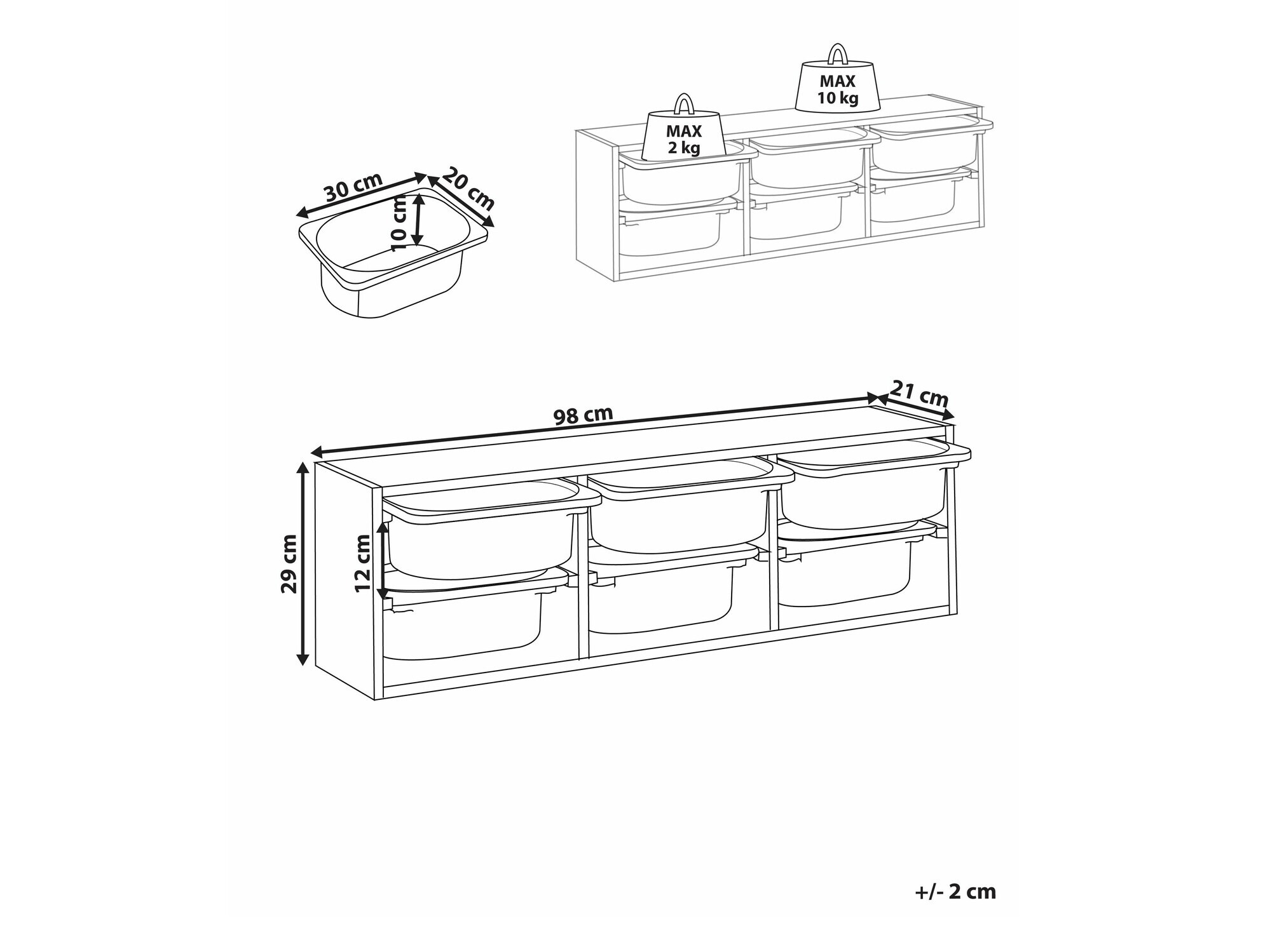 Wall shelf Berwyn 2453