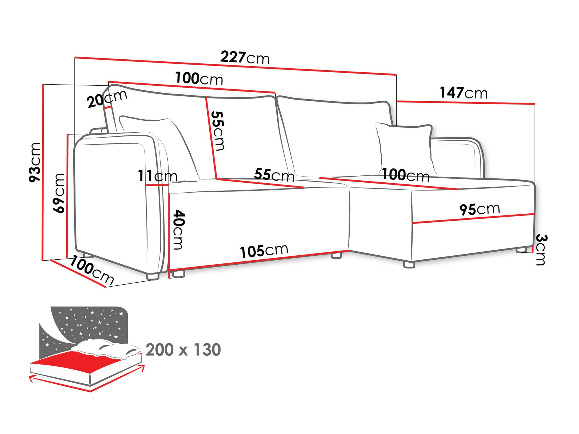 Γωνιακός Καναπές TrendyNest Turtura (Velo 621)