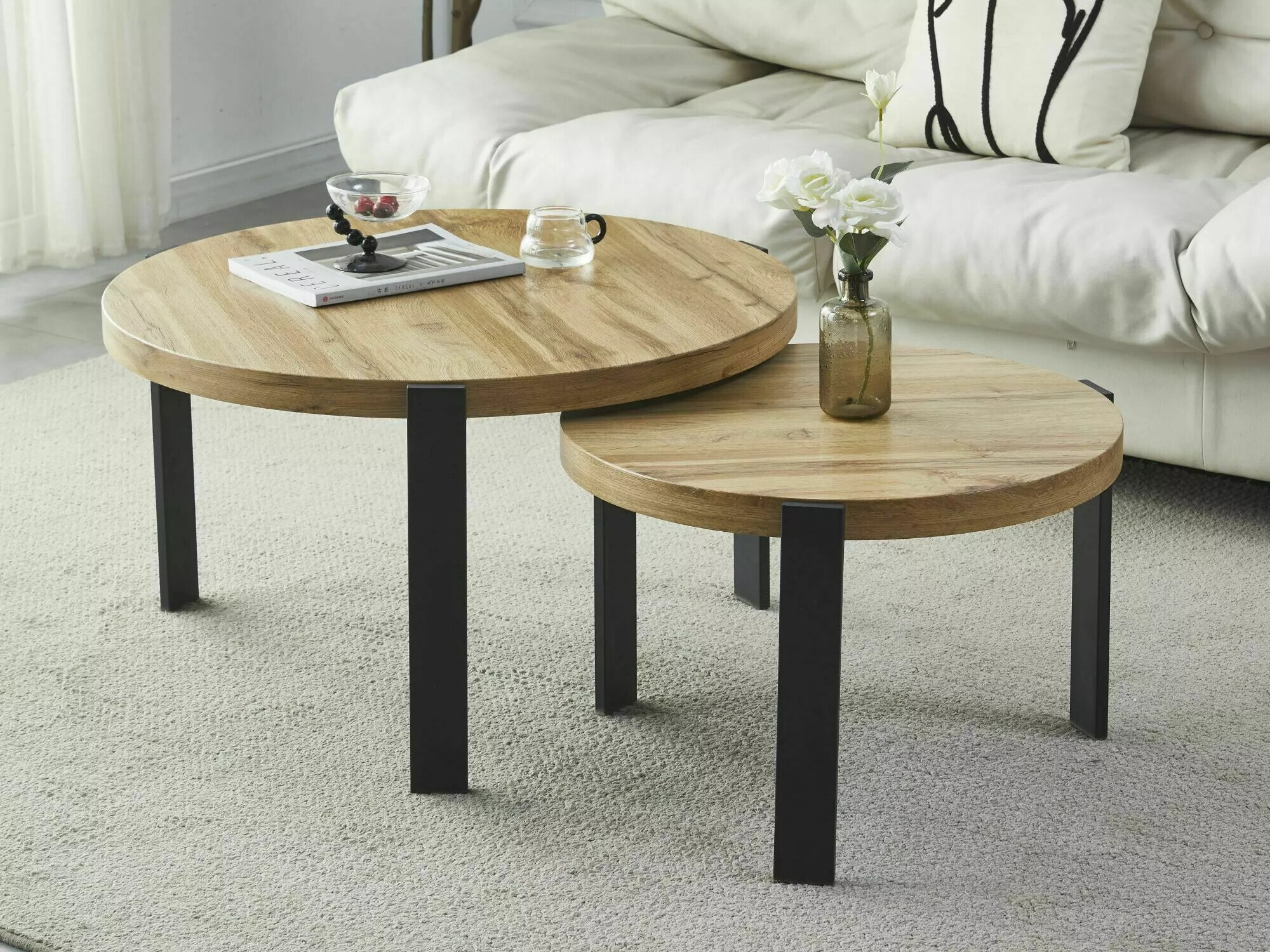 Σετ τραπεζιών σαλονιού Detroit 682