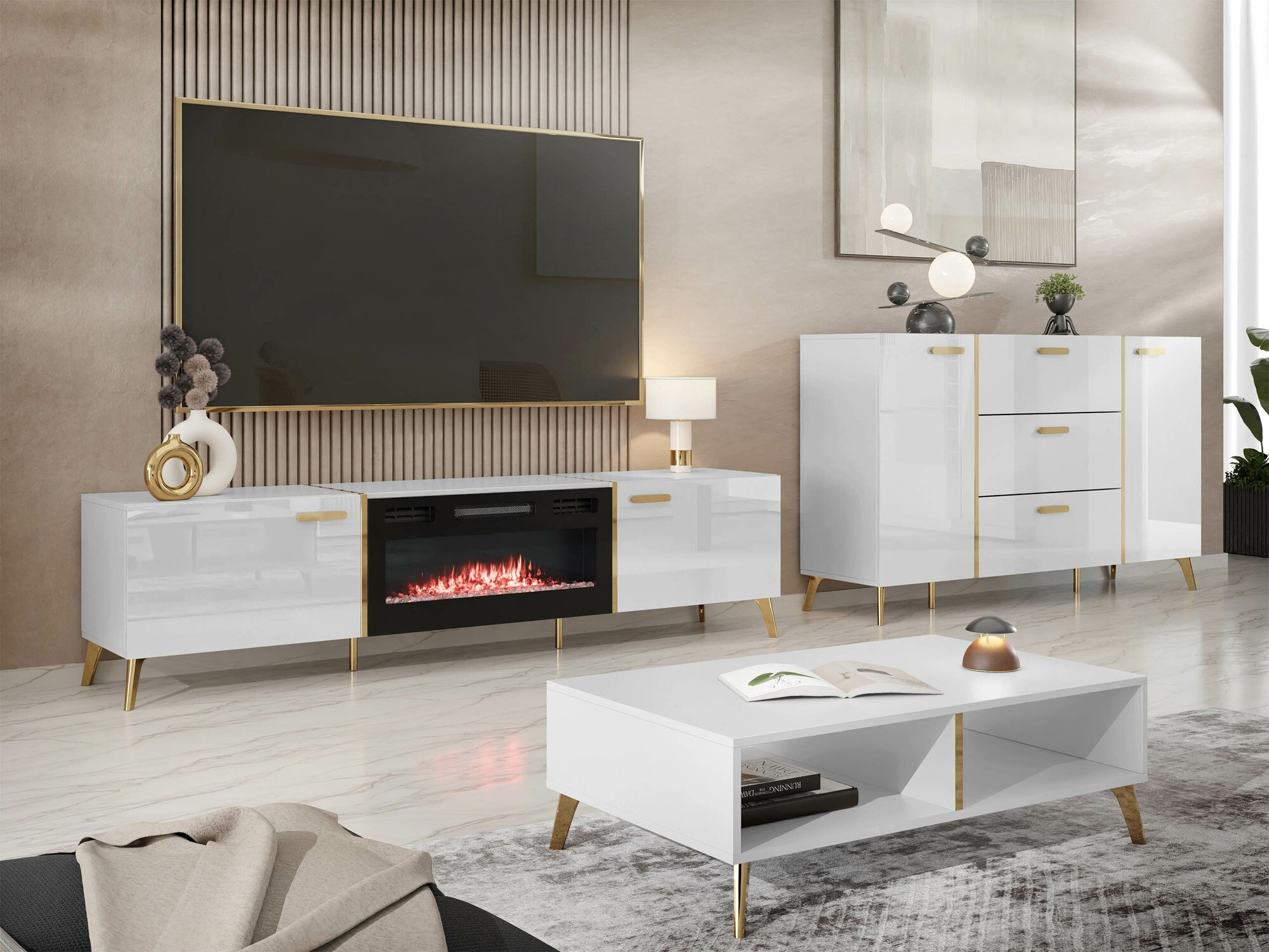 Coffee table Comfivo Capella (White)