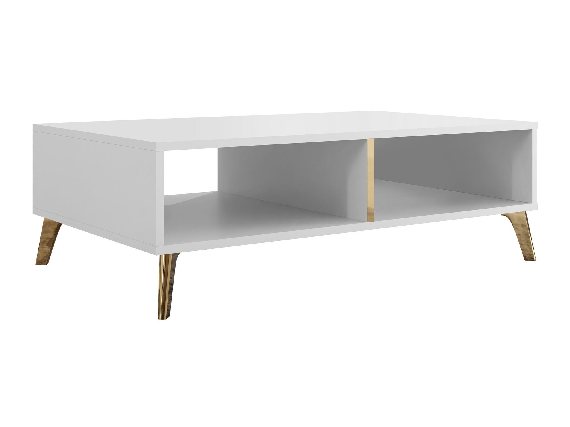Living room set Comfivo Capella (White + Glossy white)