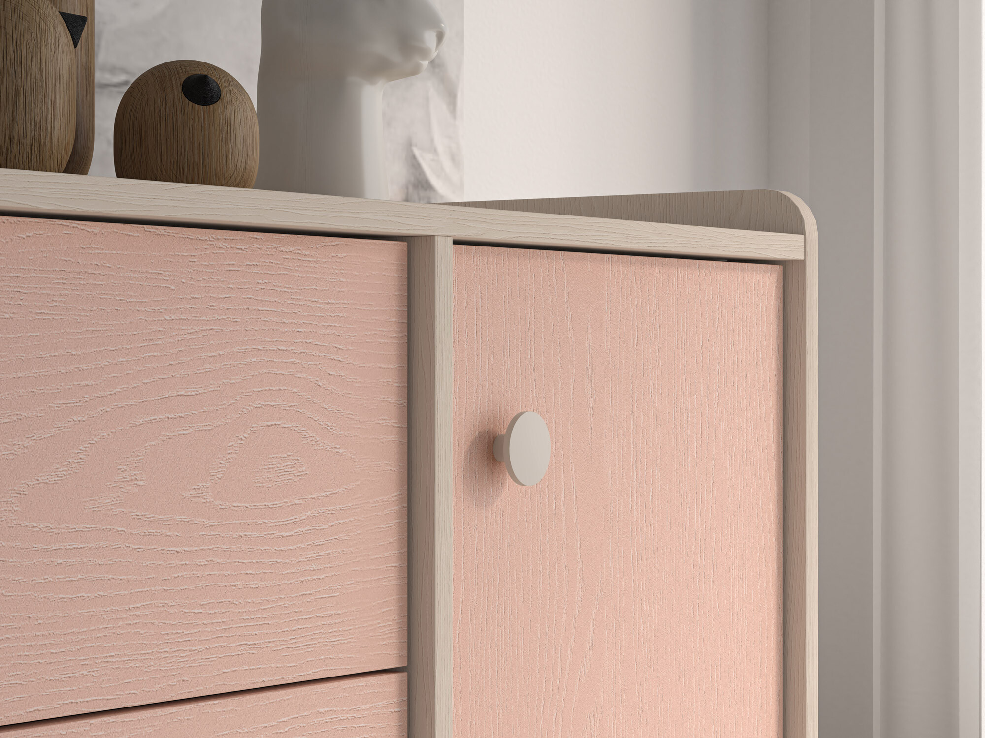 Chest of drawers Tortoli 104 (Pink)