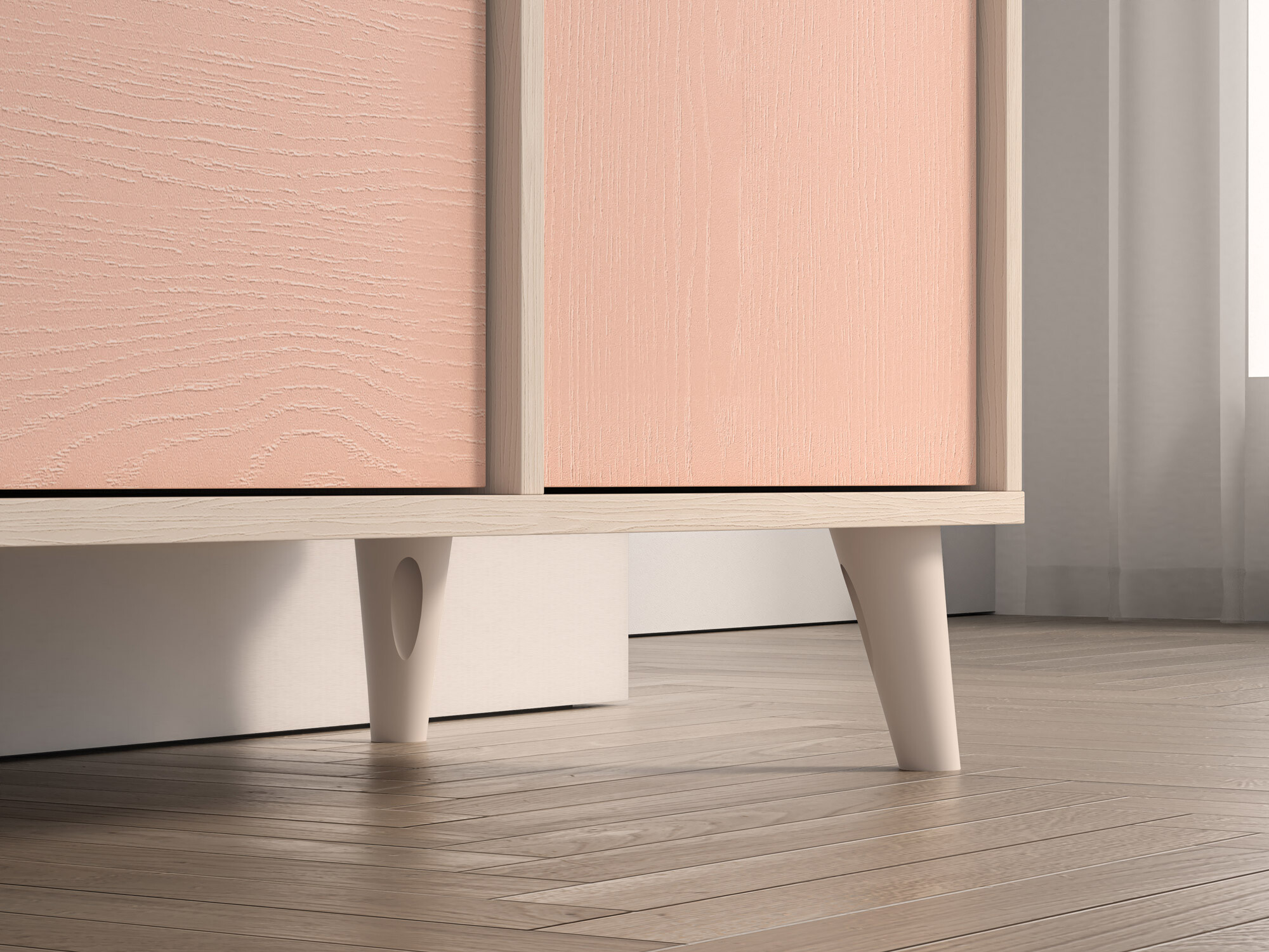 Chest of drawers Tortoli 104 (Pink)