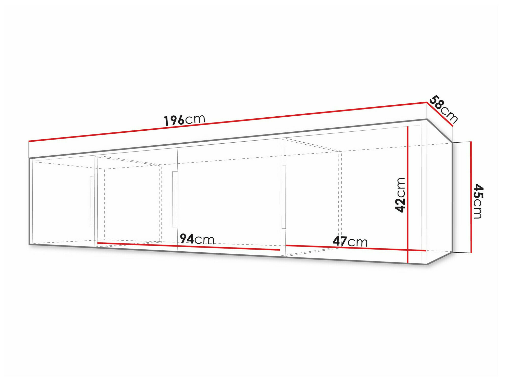 Ντουλάπα Collis II (Δρυς wotan + Μαύρο)