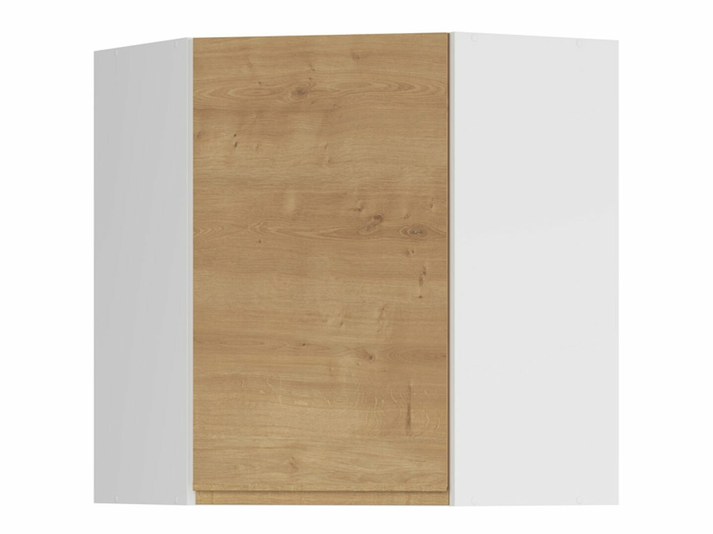 Modular wall-mounted corner cabinet Soli Oak 152