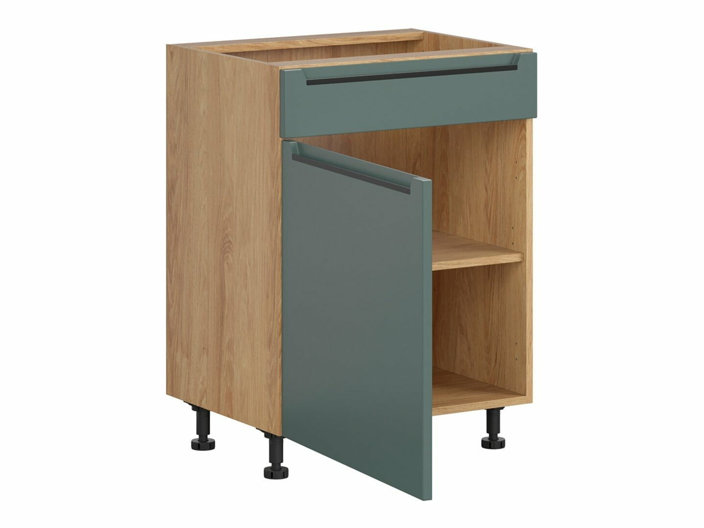 Modular cabinet with doors Riso Green 100