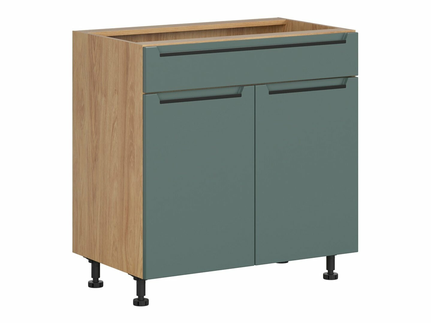 Modular cabinet with doors Riso Green 101