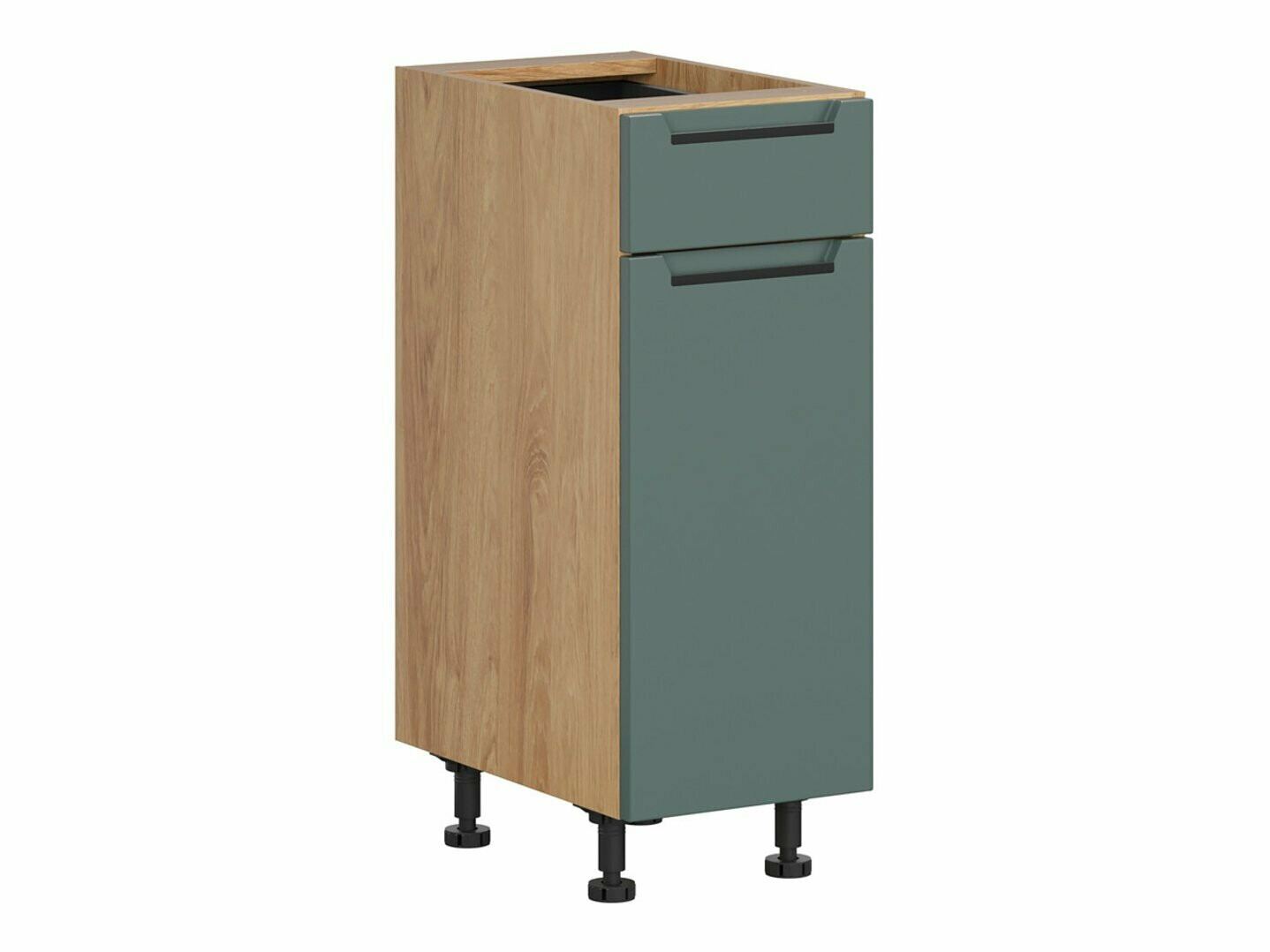 Modular cabinet with drawer and doors Riso Green 102