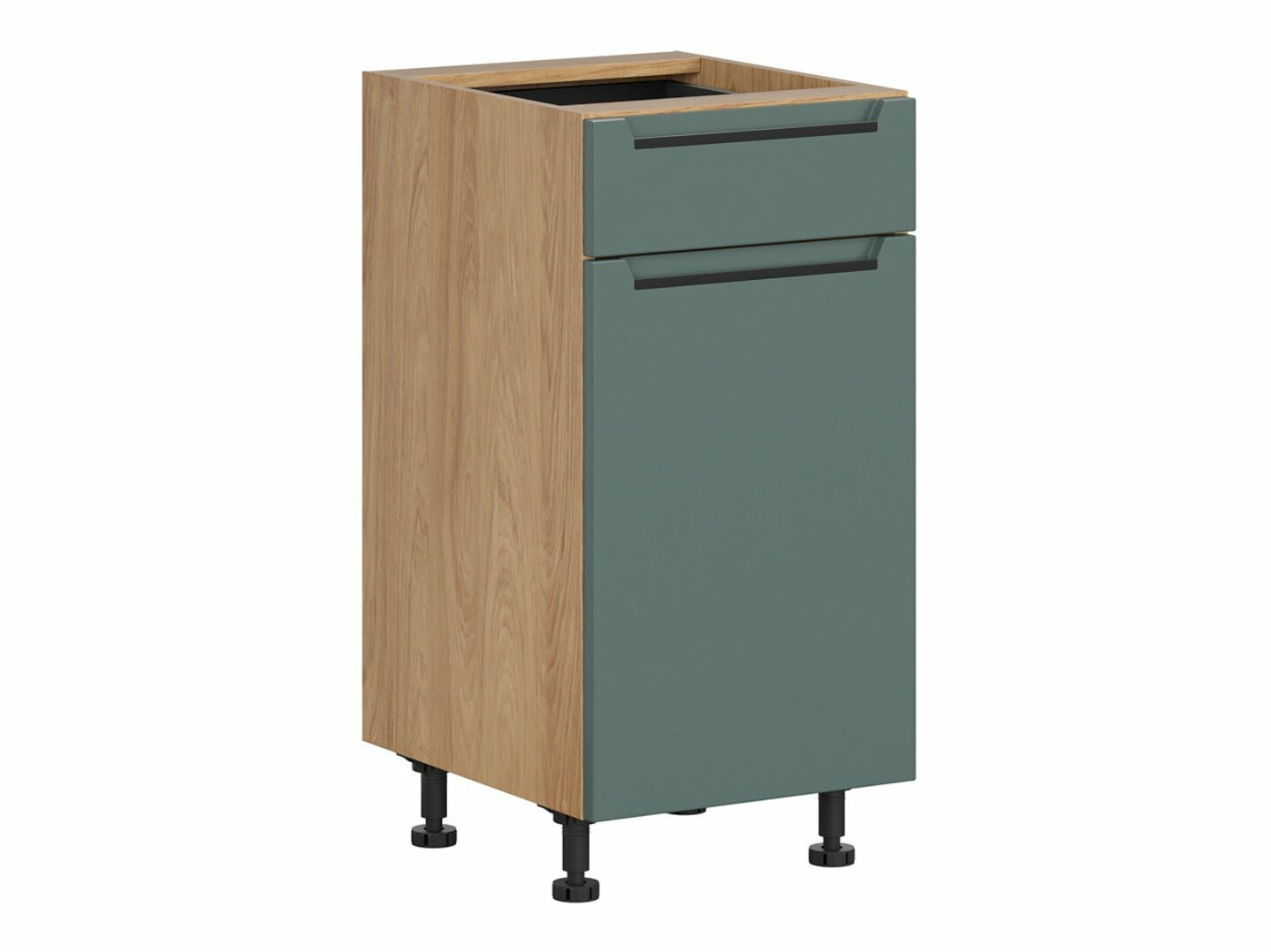 Modular cabinet with drawer and doors Riso Green 103