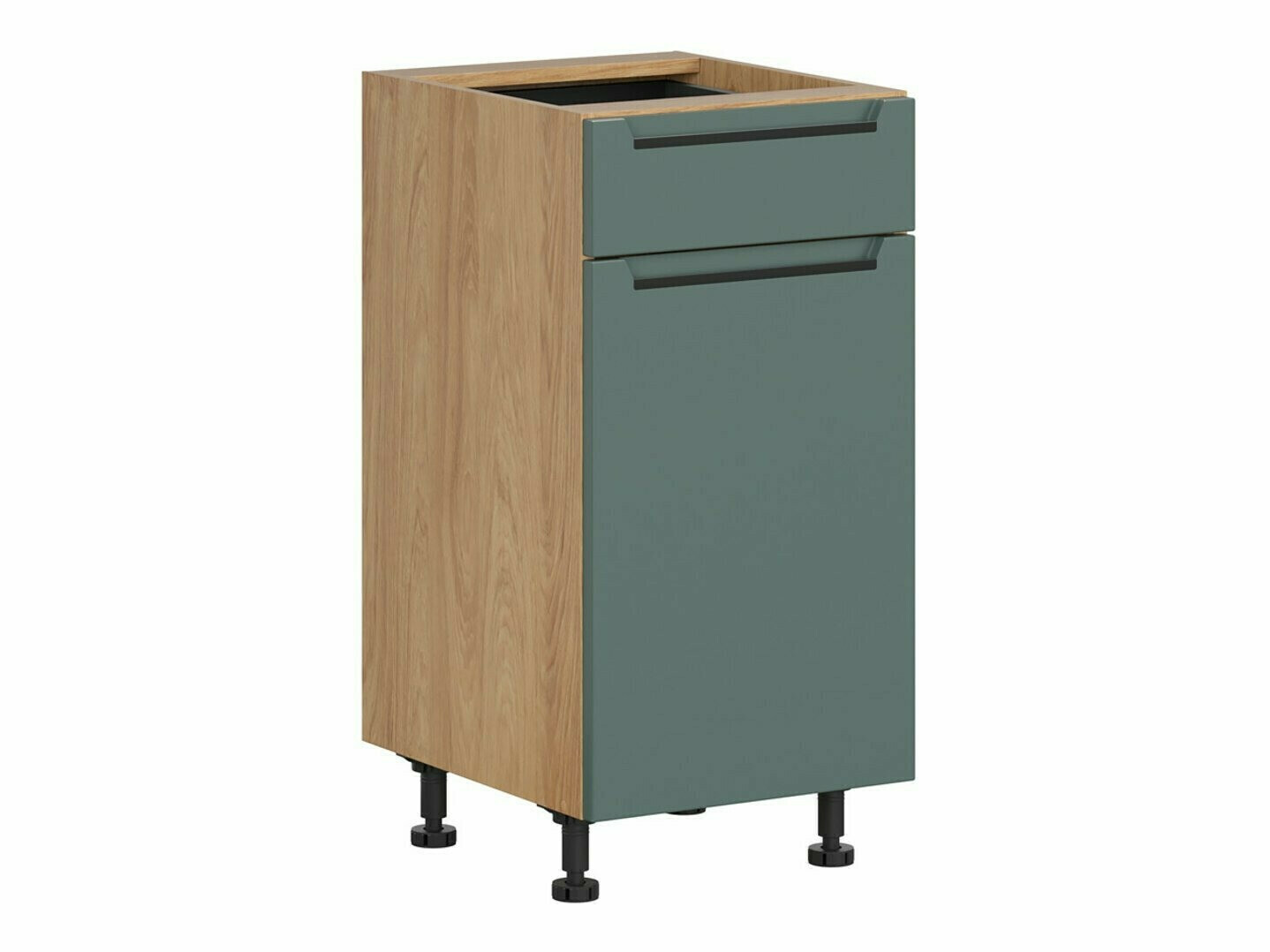 Modular cabinet with drawer and doors Riso Green 103
