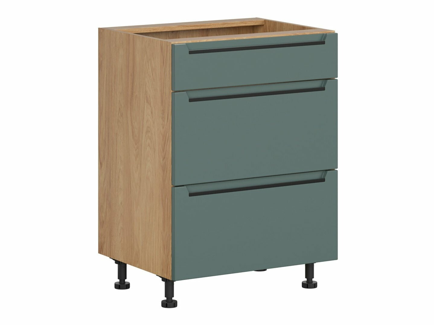 Modular cabinet with drawers Riso Green 107