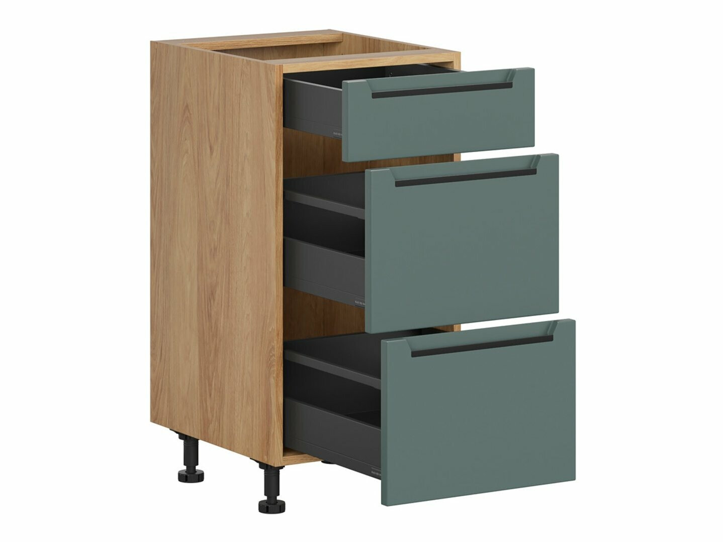 Modular cabinet with drawers Riso Green 109