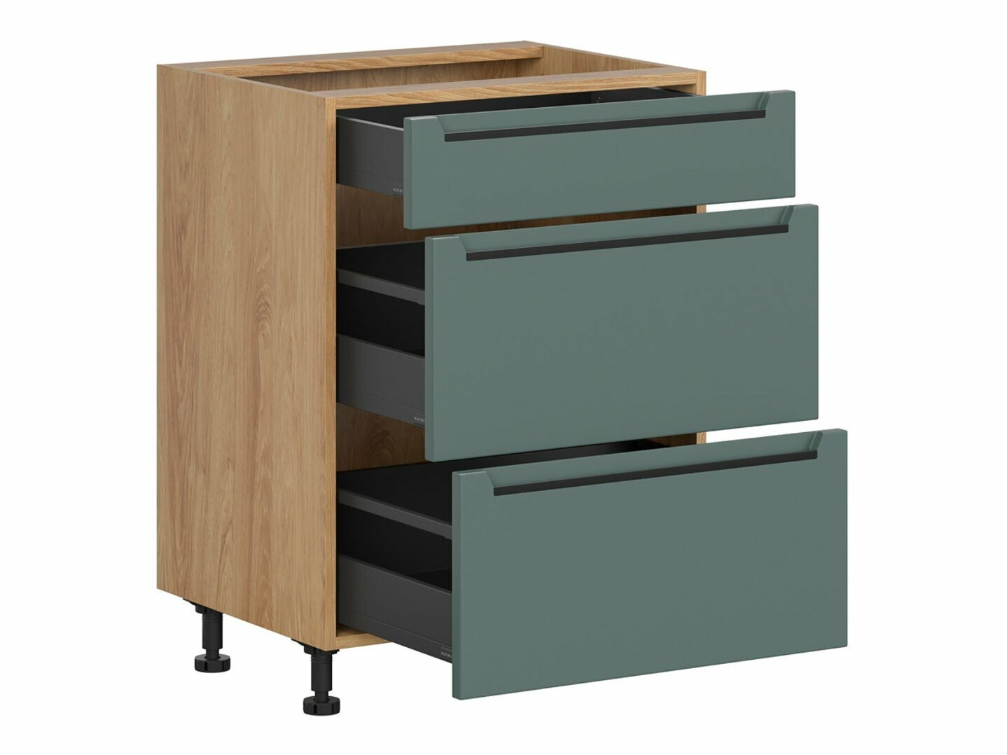 Modular cabinet with drawers Riso Green 110