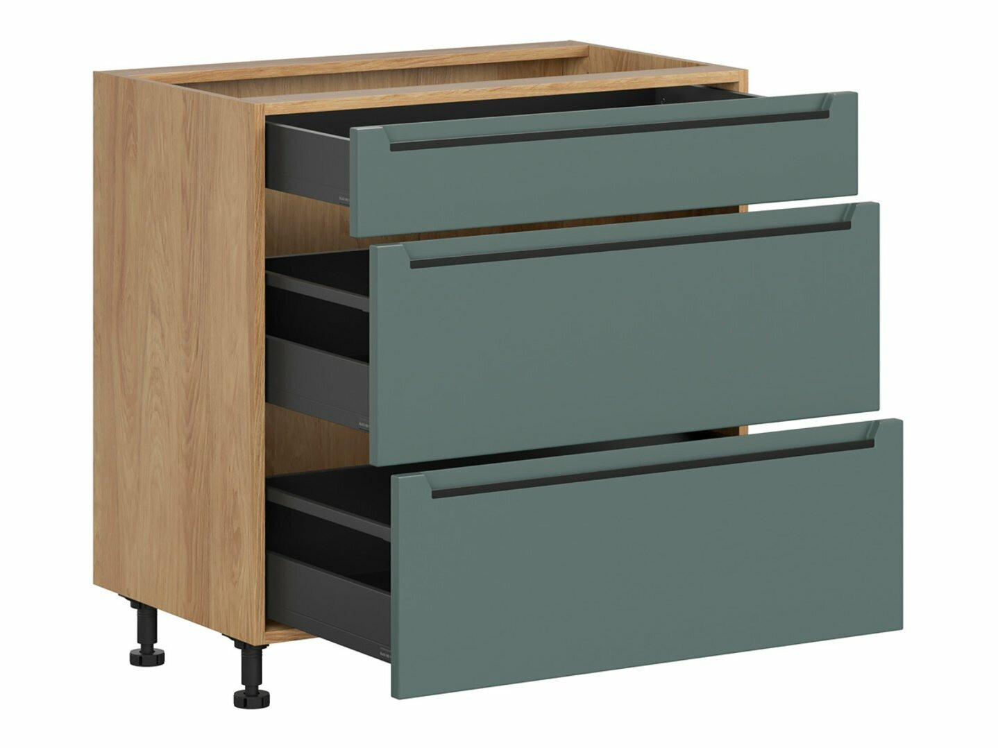 Modular cabinet with drawers Riso Green 111