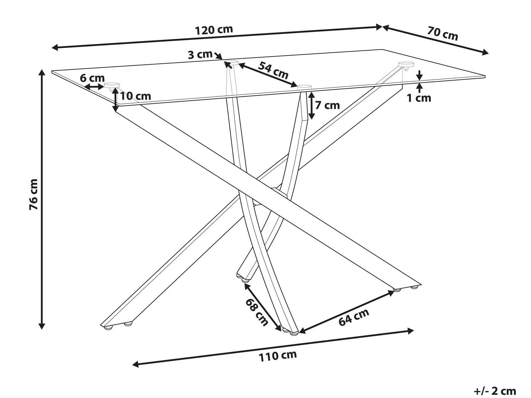 Table Berwyn 2472 (Silver)
