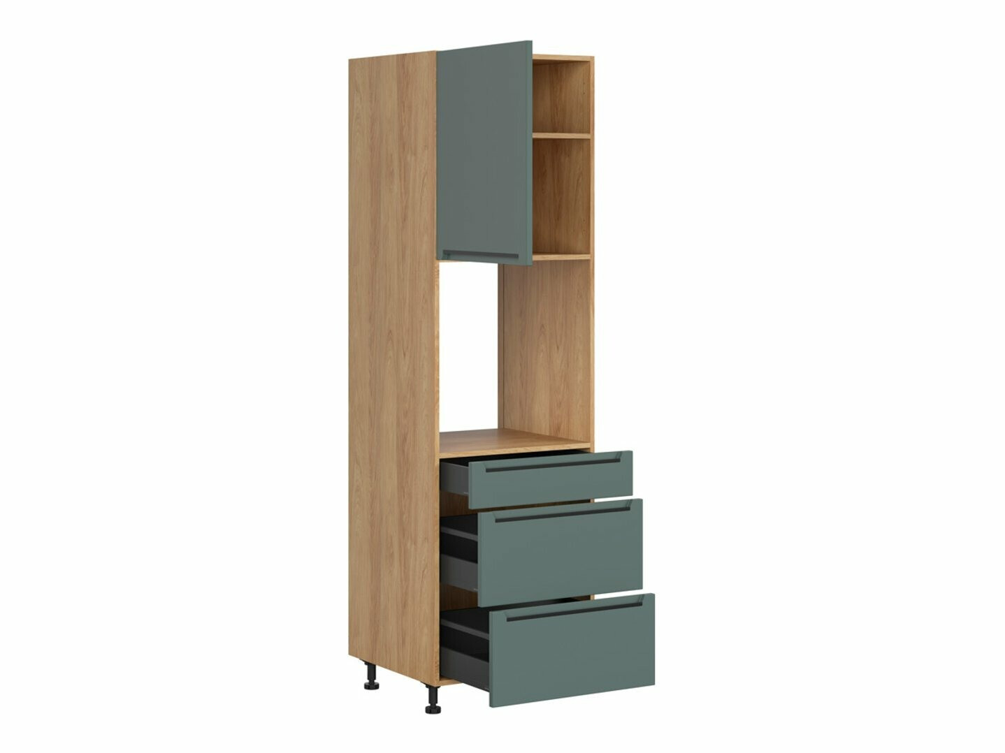 Modular cabinet for built-in appliances Riso Green 133