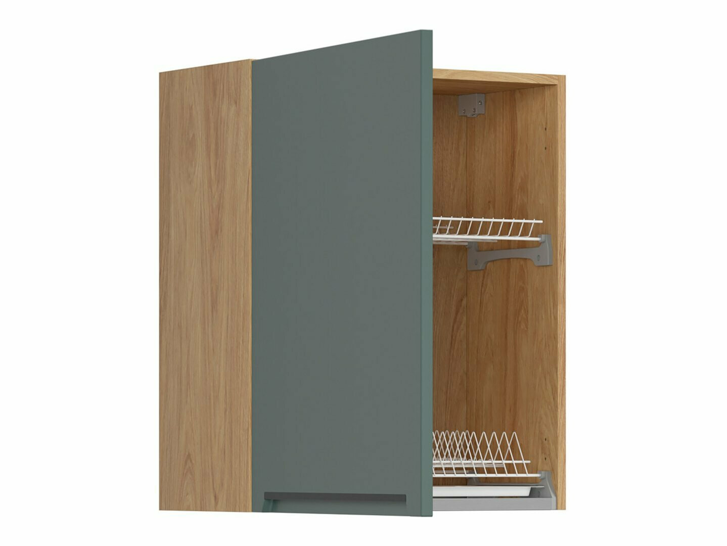 Modular wall cabinet with dish rack Riso Green 153