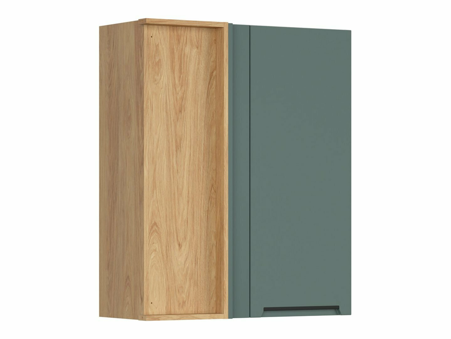 Modular wall-mounted corner cabinet Riso Green 156