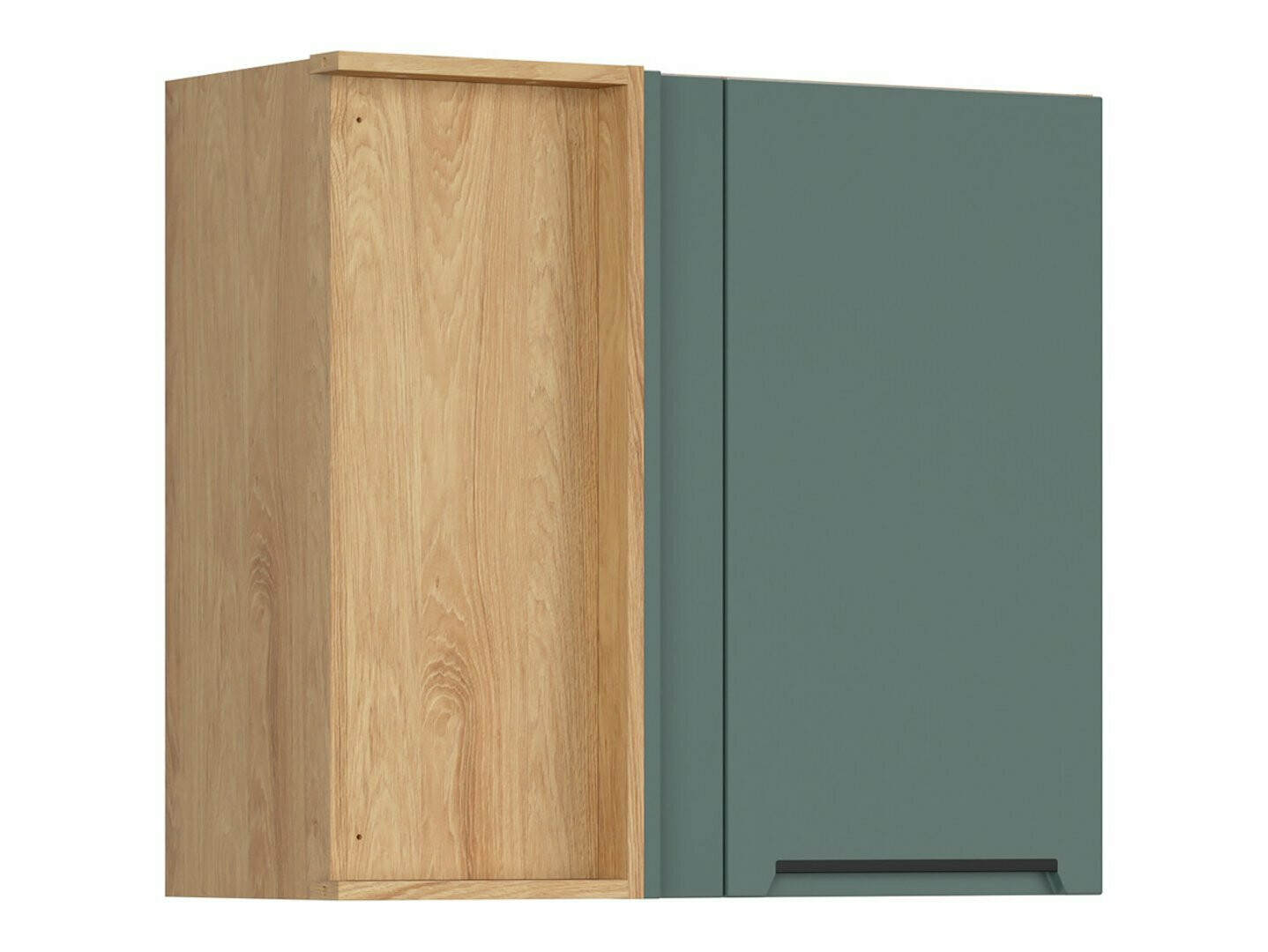 Modular wall-mounted corner cabinet Riso Green 157