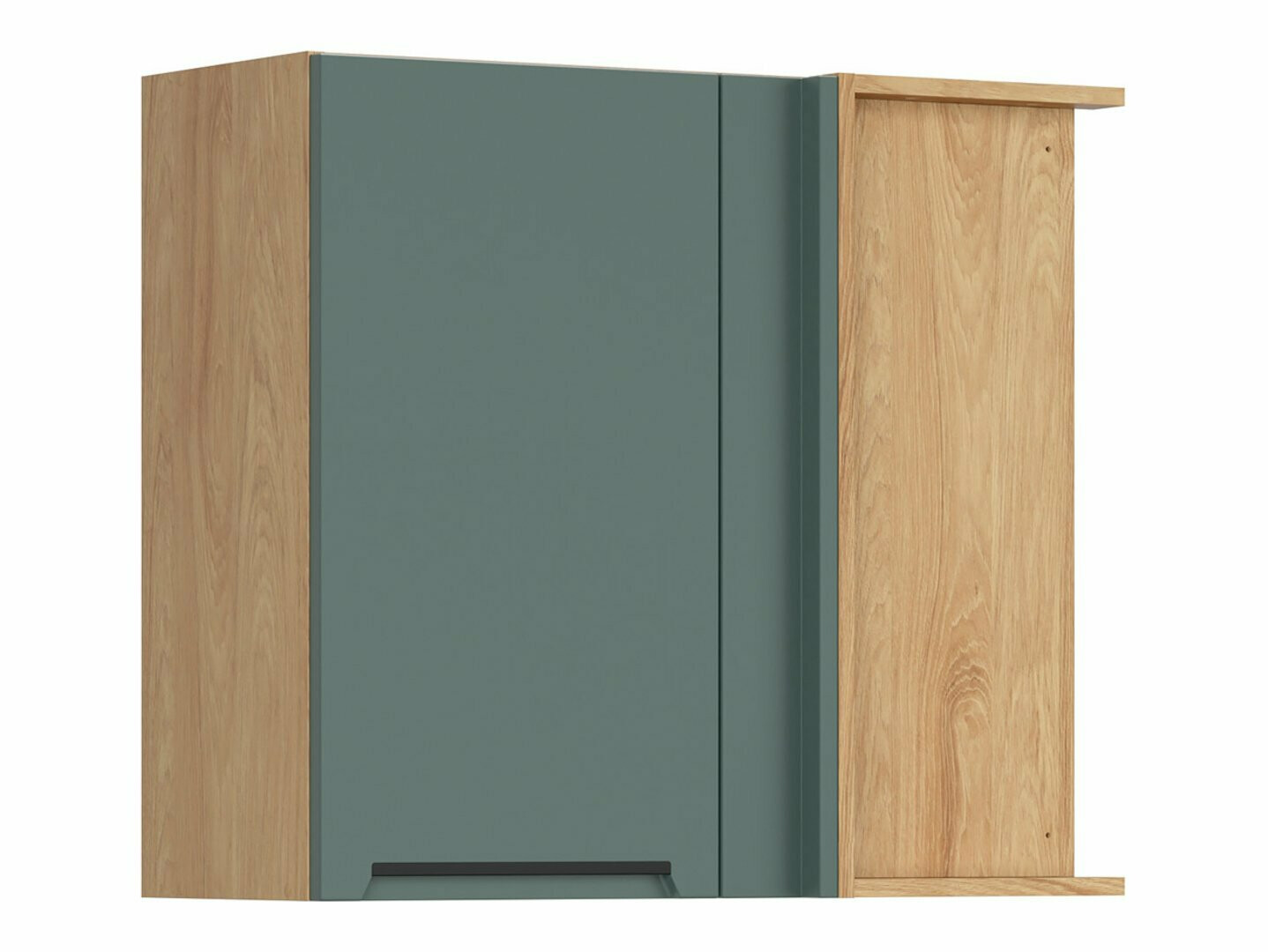 Modular wall-mounted corner cabinet Riso Green 157