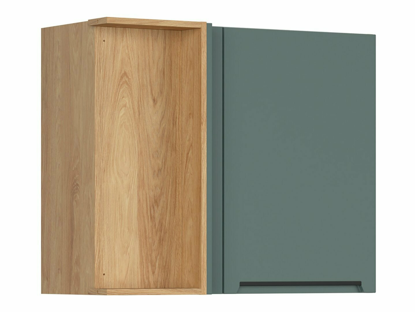 Modular wall-mounted corner cabinet Riso Green 158