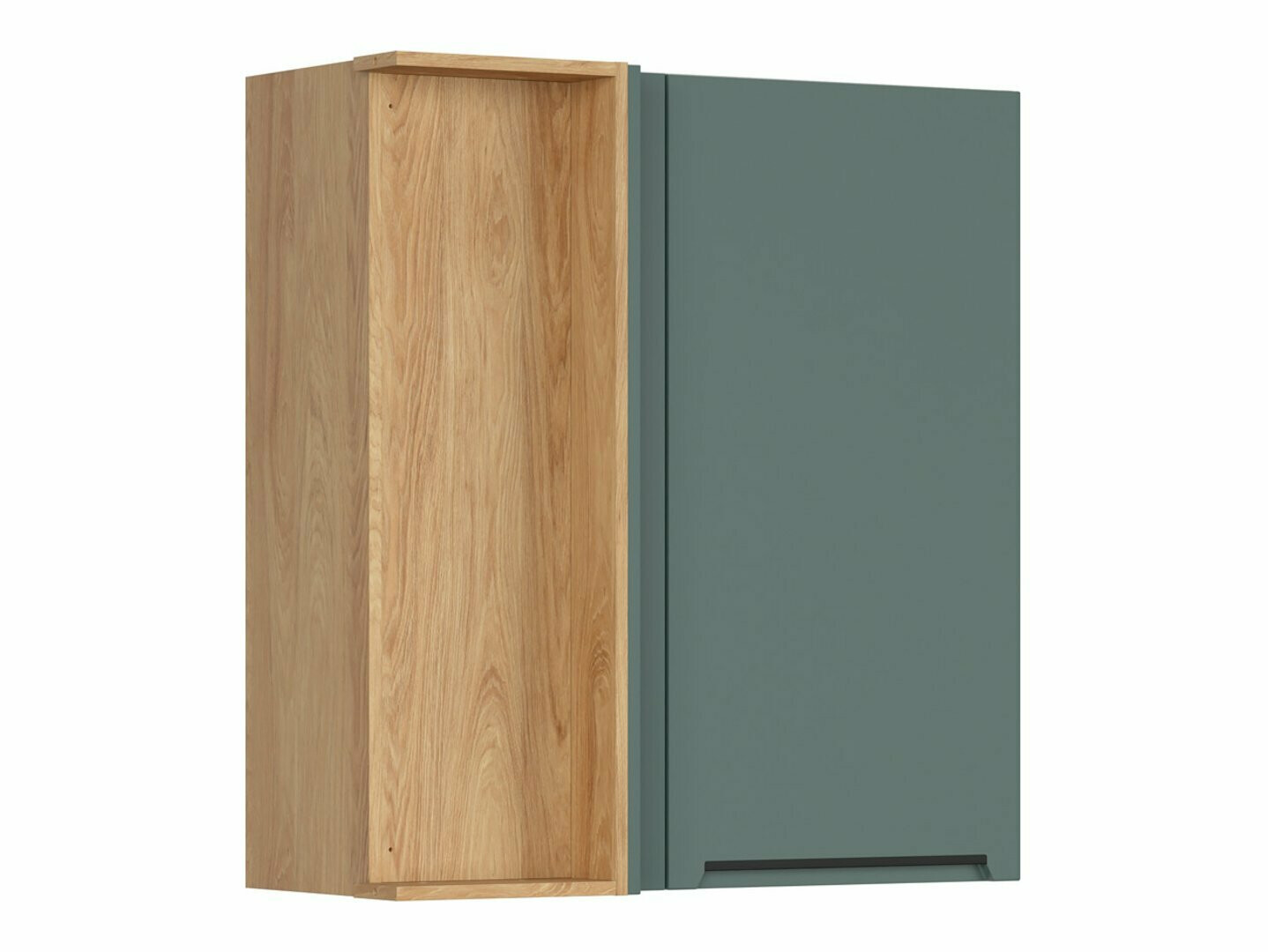 Modular wall-mounted corner cabinet Riso Green 159