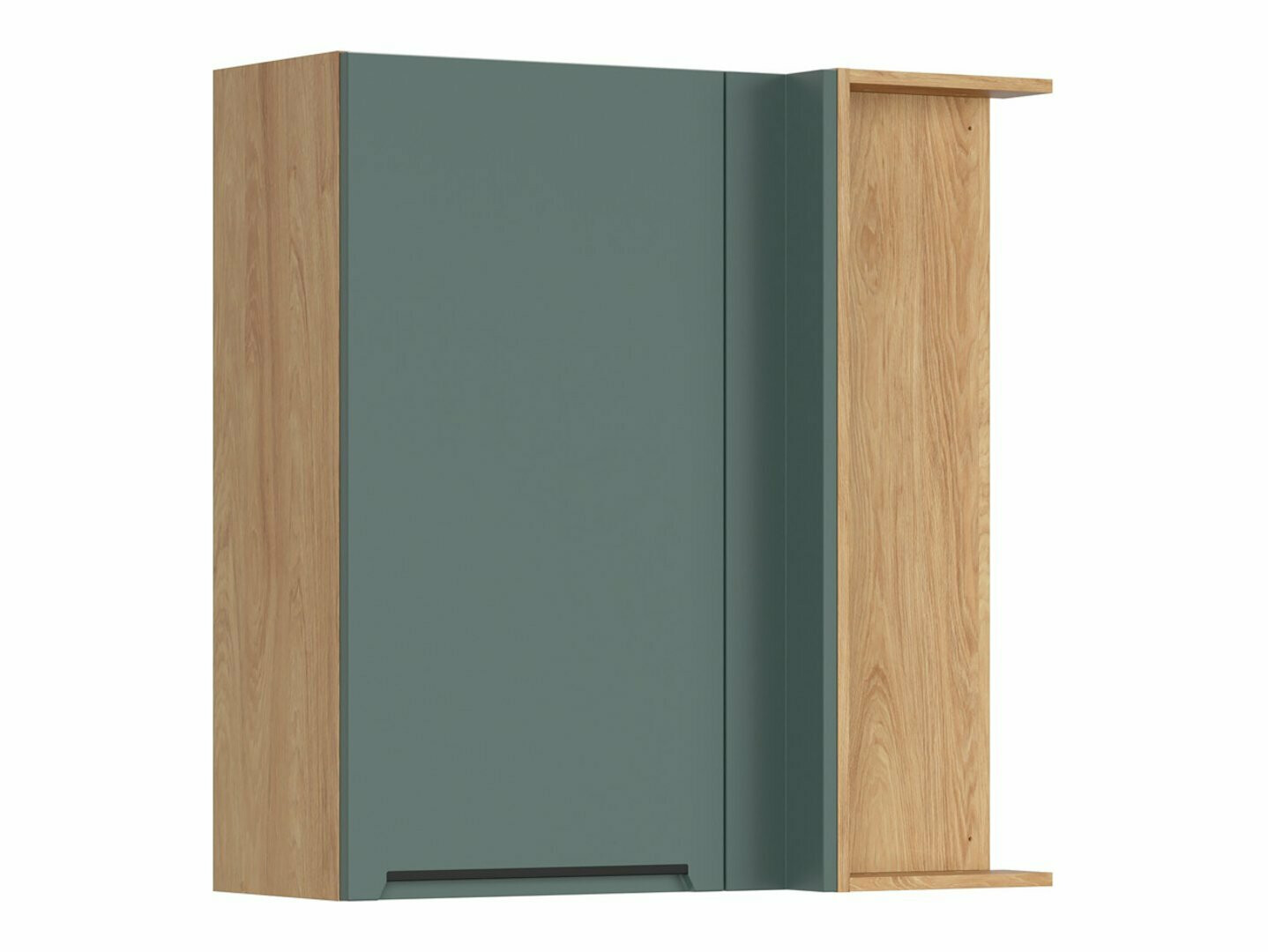 Modular wall-mounted corner cabinet Riso Green 159