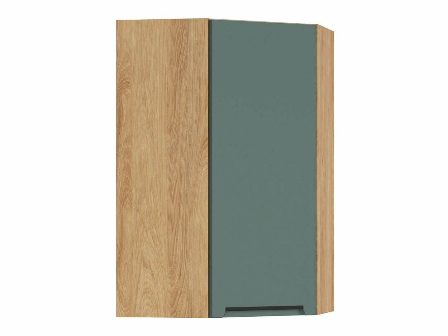 Modular wall-mounted corner cabinet Riso Green 162