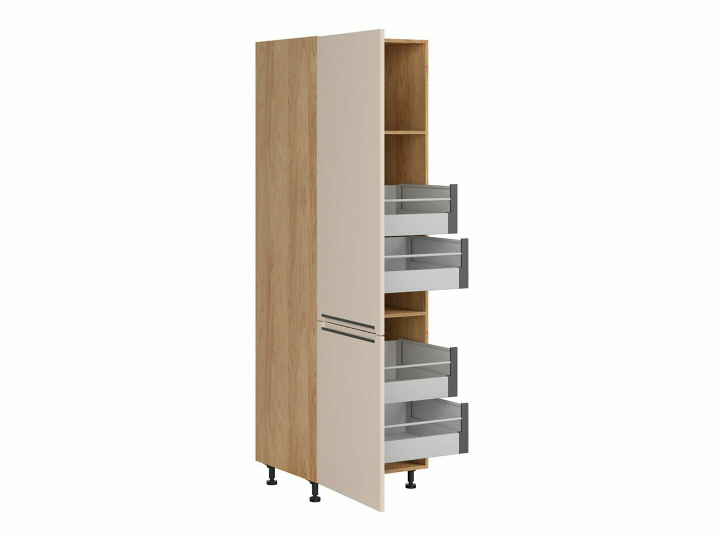 Modular cabinet with doors Riso Beige 112