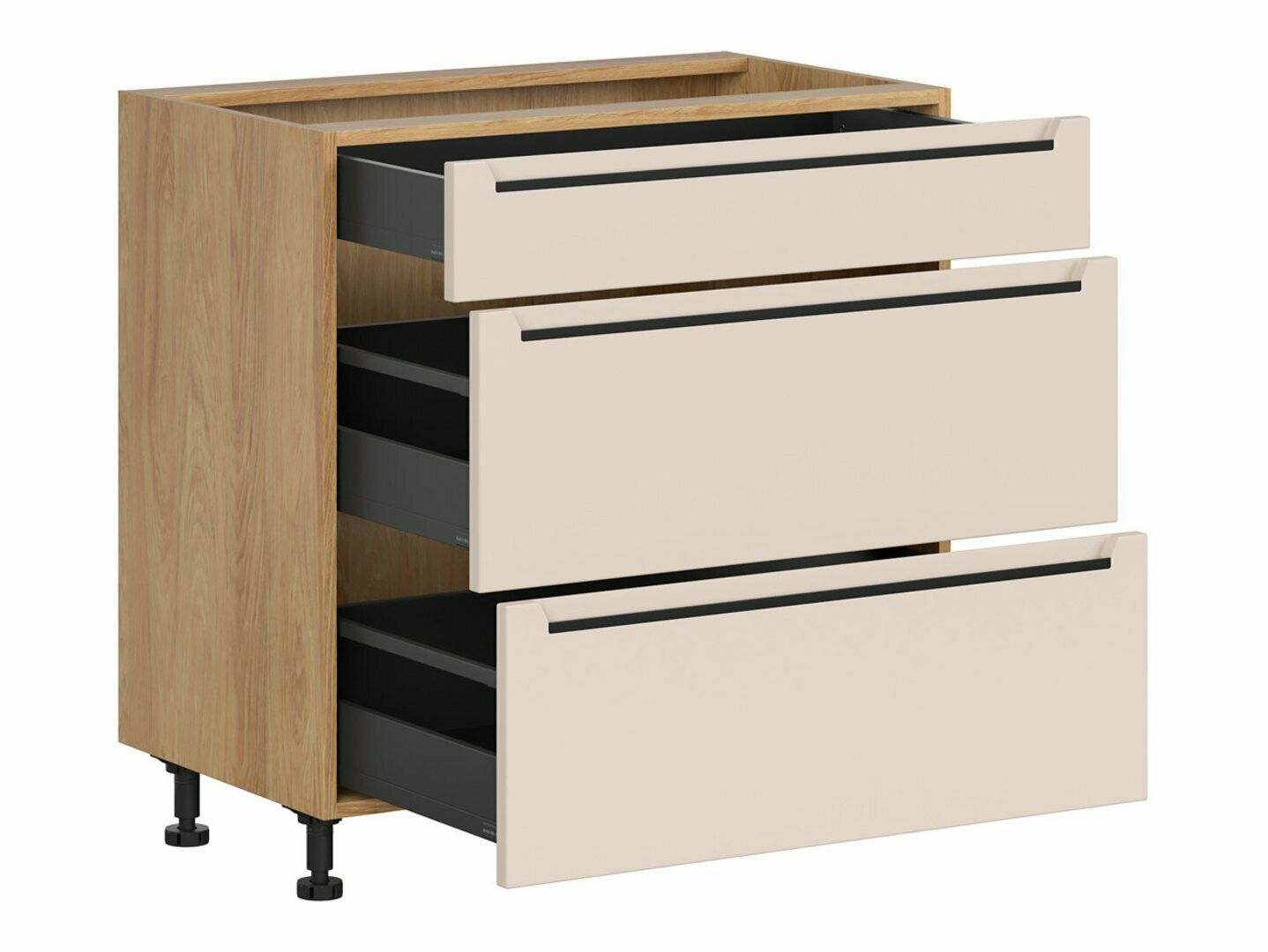 Modular cabinet with drawers Riso Beige 111
