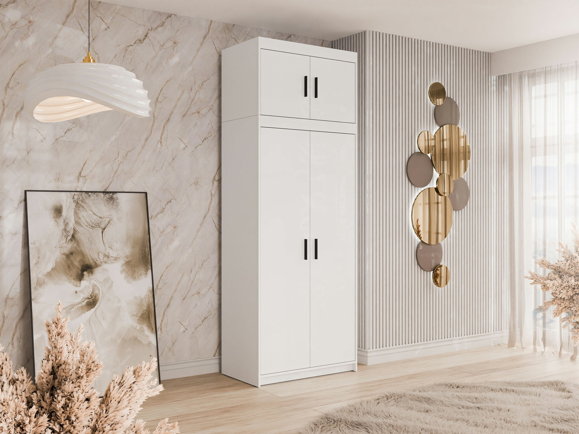 Ντουλάπα Novduni 103 (Άσπρο)