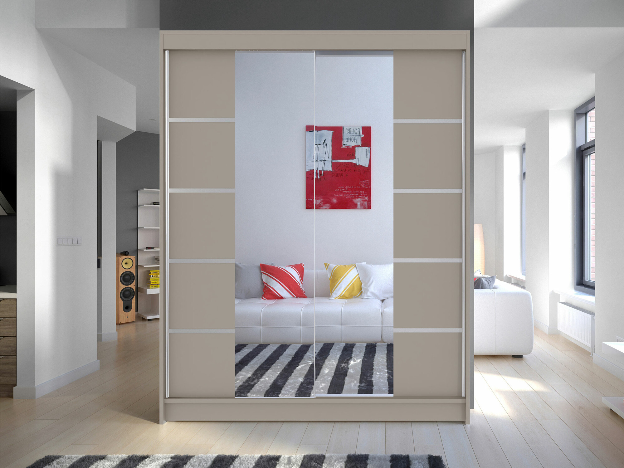 Wardrobe Closico Vastor V (Cashmere)