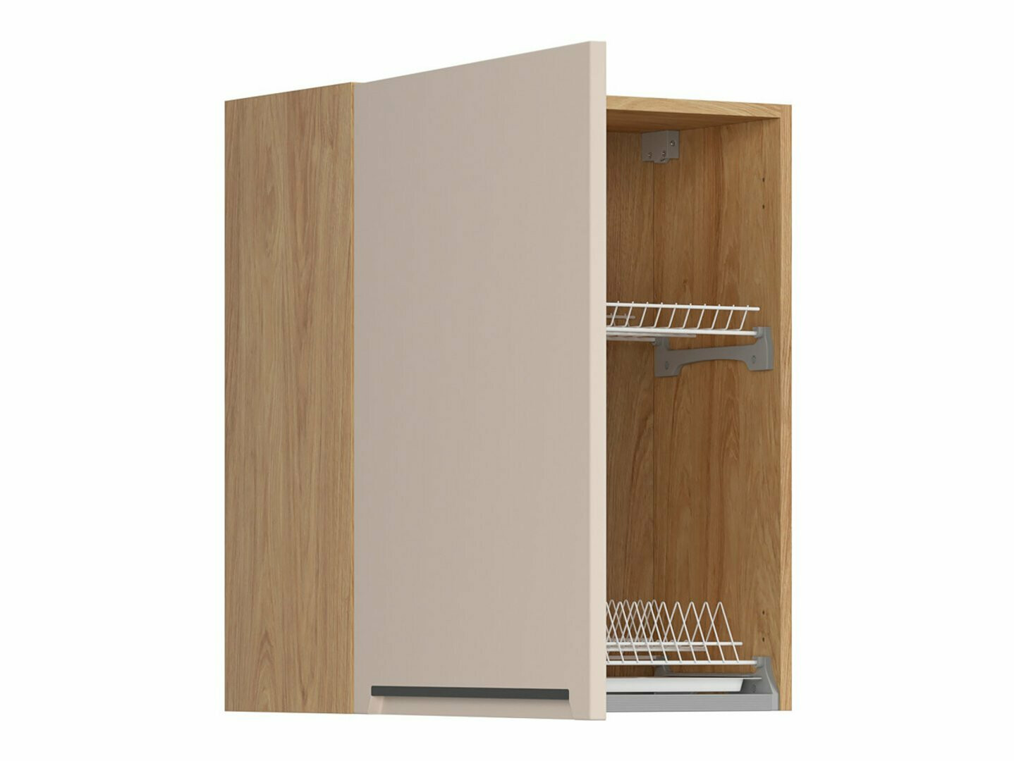 Modular wall cabinet with dish rack Riso Beige 153
