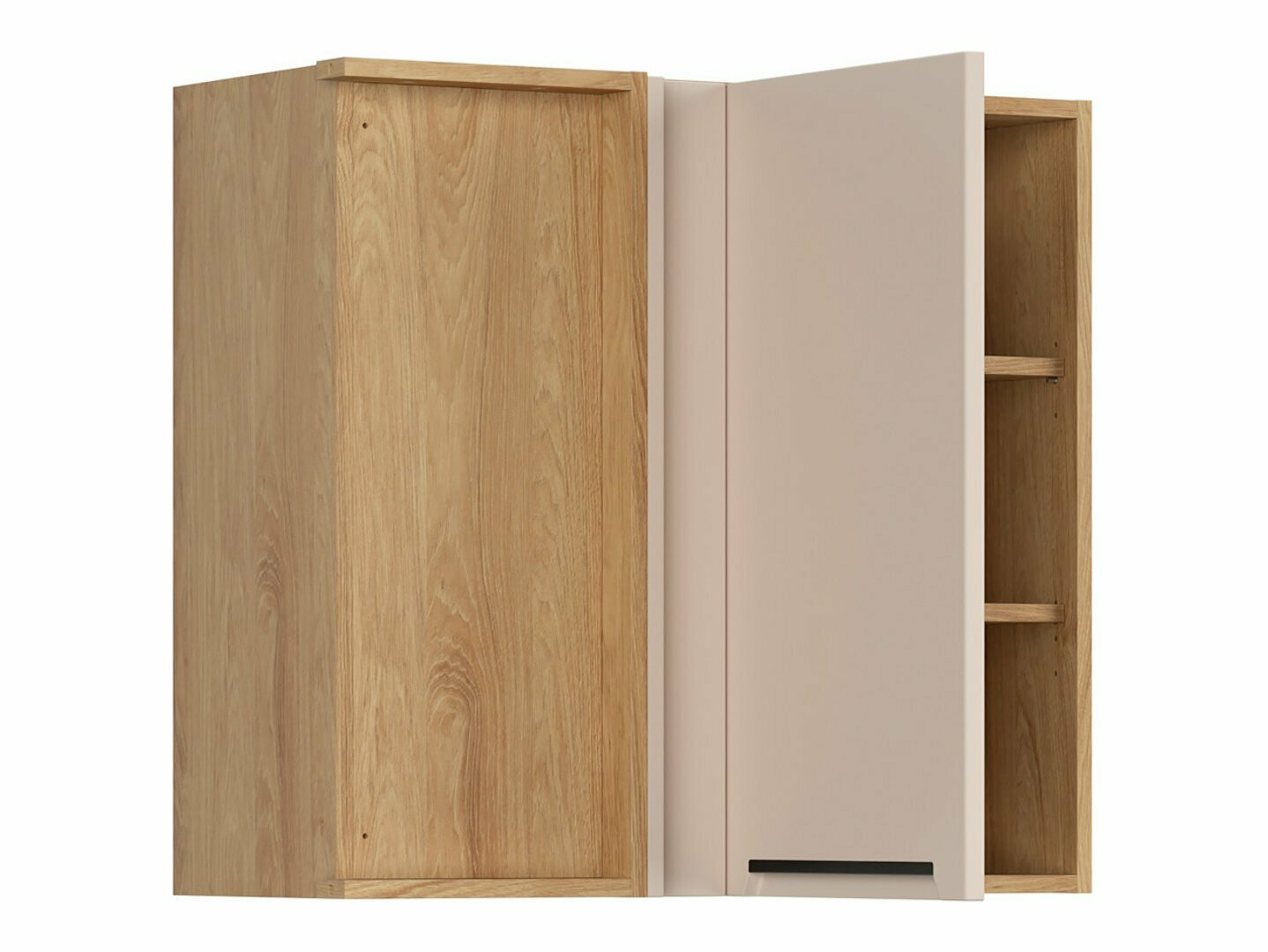 Modular wall-mounted corner cabinet Riso Beige 156