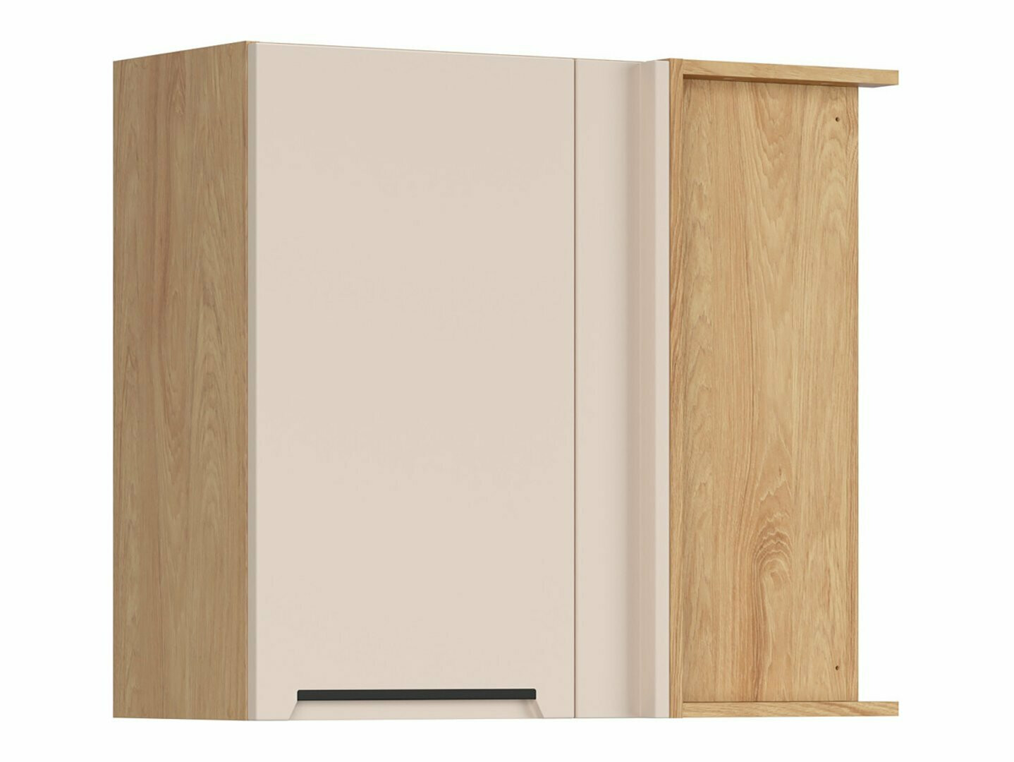 Modular wall-mounted corner cabinet Riso Beige 156
