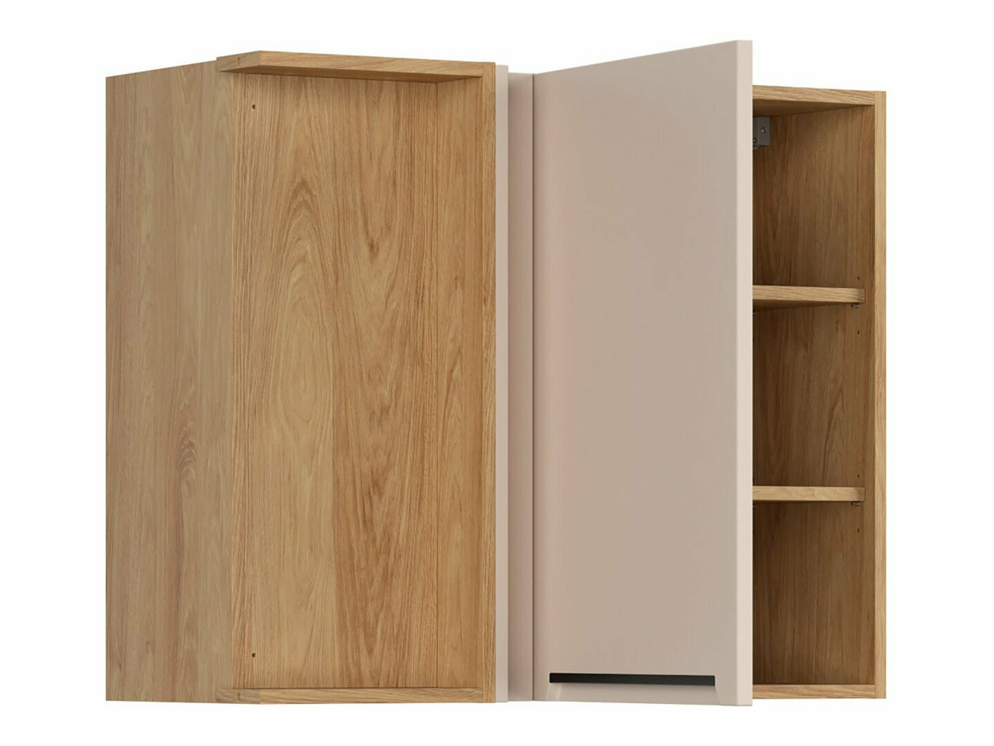 Modular wall-mounted corner cabinet Riso Beige 158