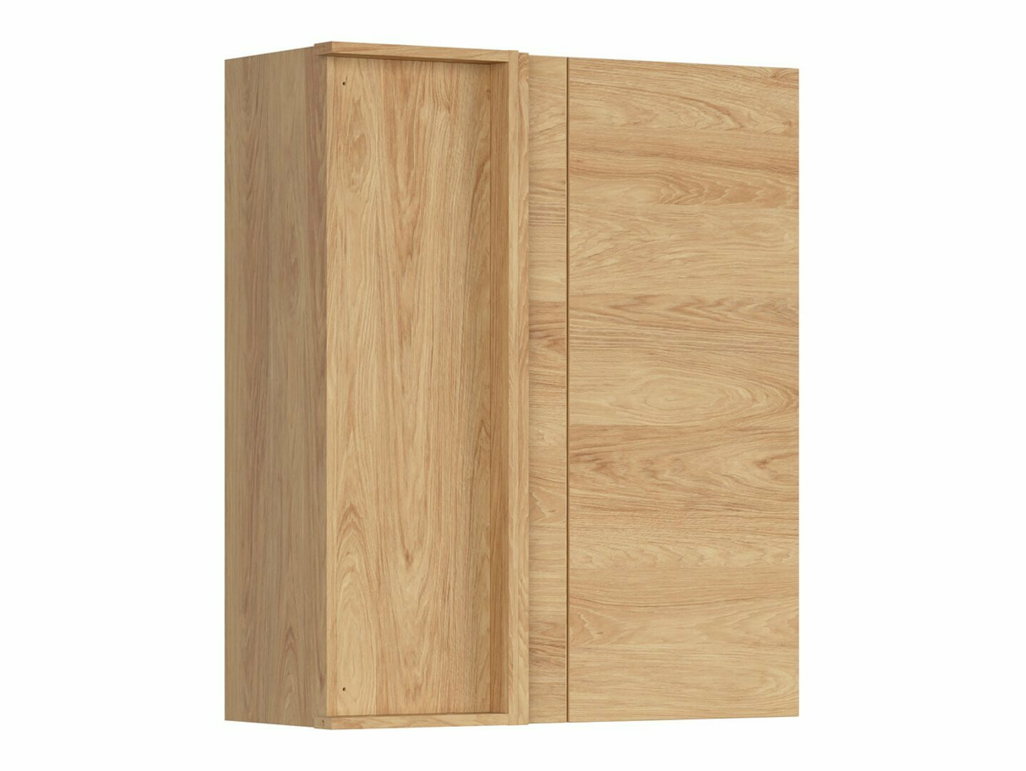 Modular wall-mounted corner cabinet Amper Oak 156