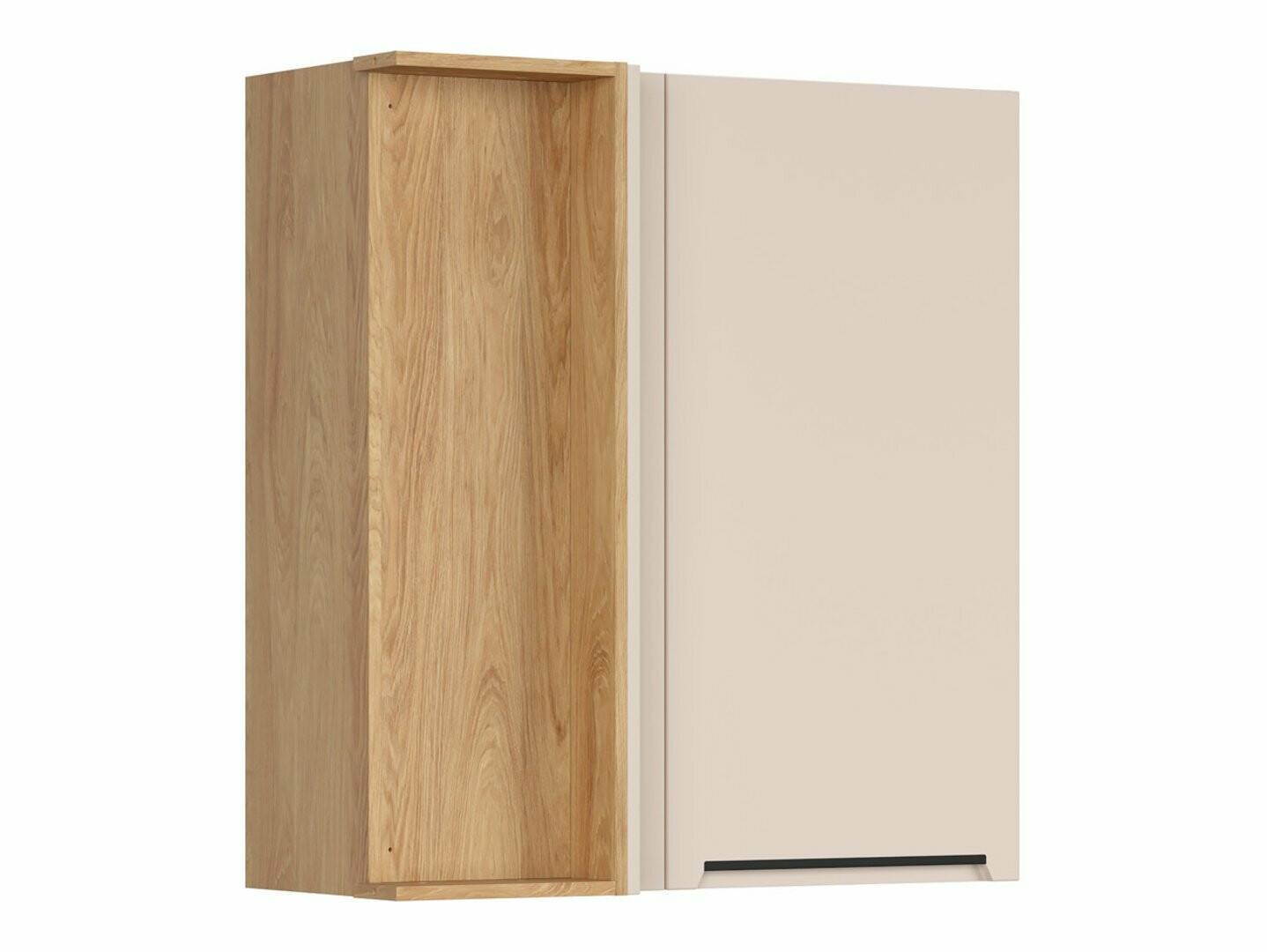 Modular wall-mounted corner cabinet Riso Beige 159