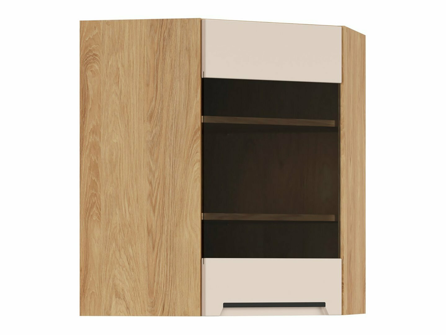 Modular wall-mounted corner cabinet Riso Beige 161