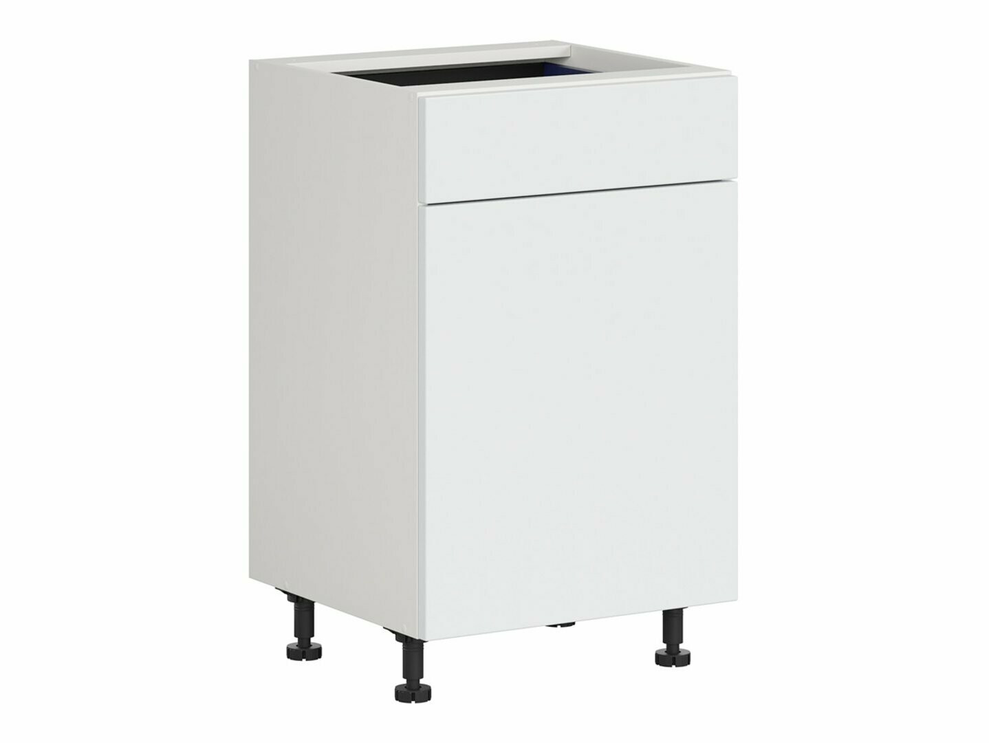 Modular cabinet with drawer and doors Top White 104