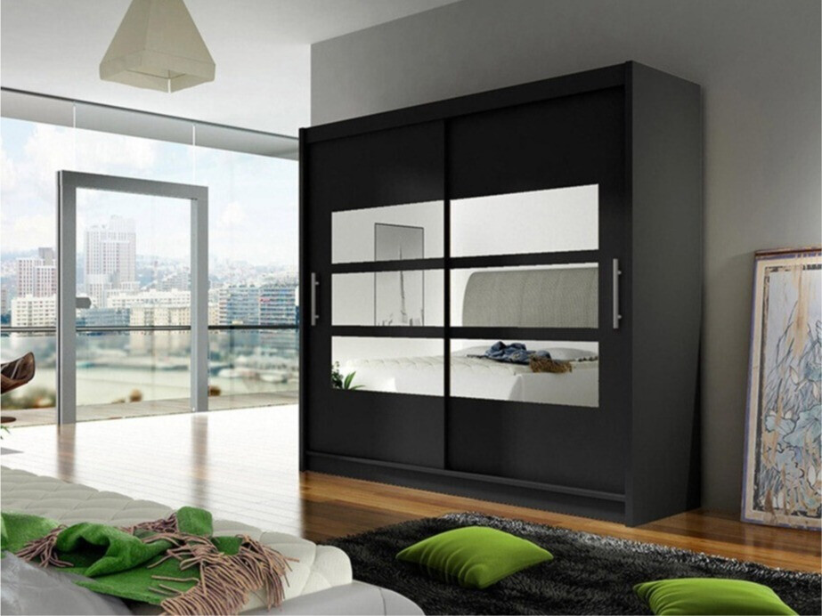 Ντουλάπα Closico Pallor III (Μαύρο)