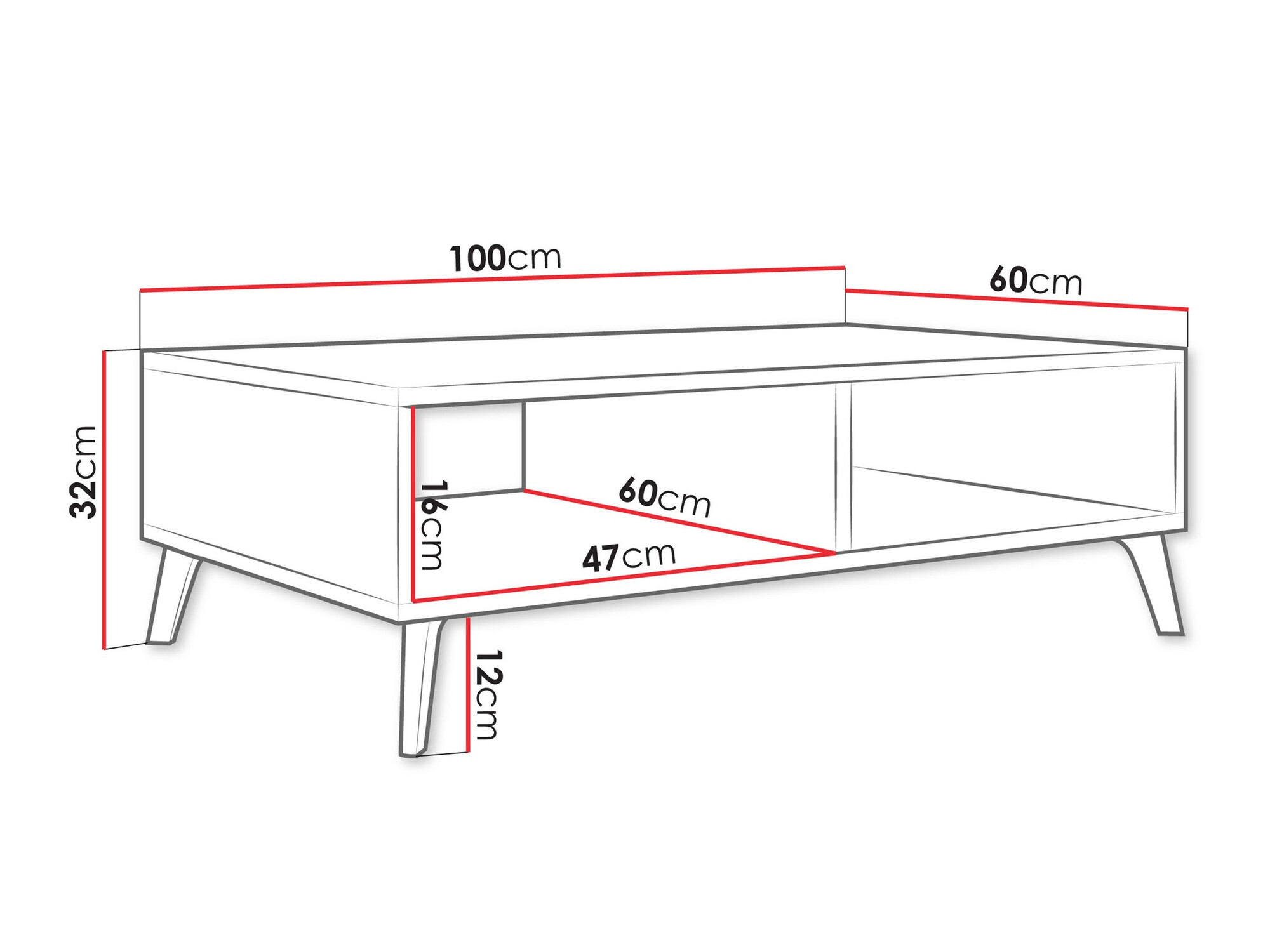 Τραπεζάκι σαλονιού Comfivo Capella (Κασμίρι)