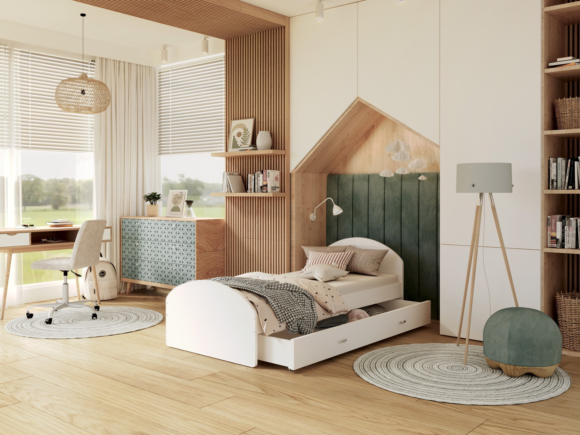 Bed Aurora 177 (White)
