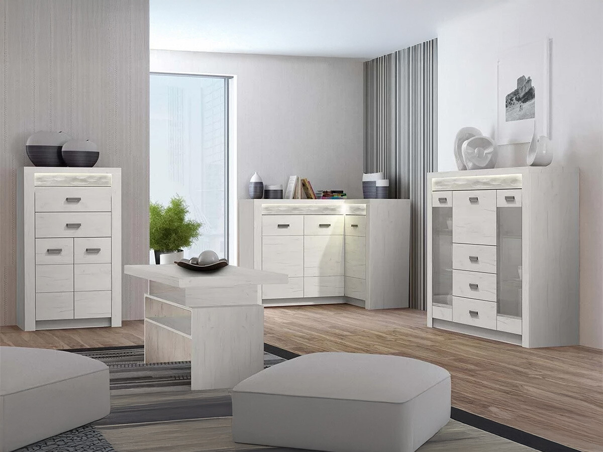 Chest of drawers Serfeno 105 (Craft white)
