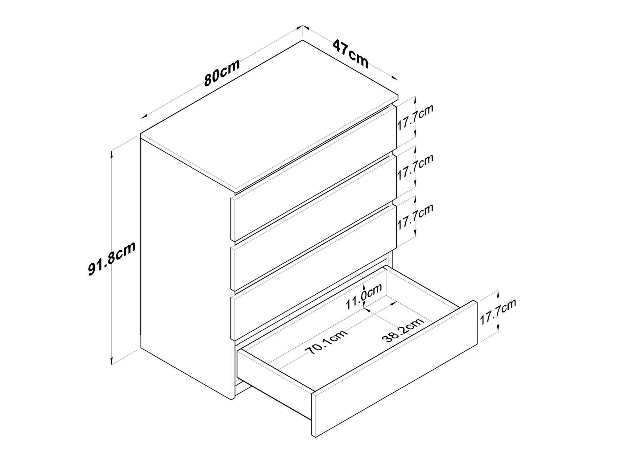 Chest of drawers Asheboro 164