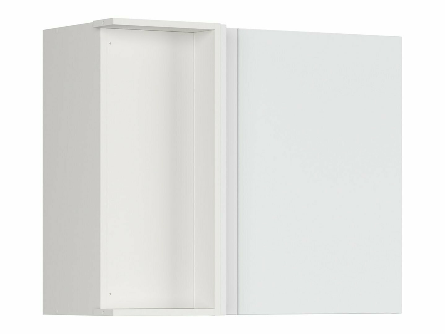 Modular wall-mounted corner cabinet Top White 157