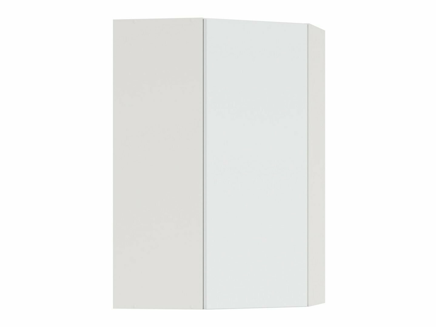 Modular wall-mounted corner cabinet Top White 161