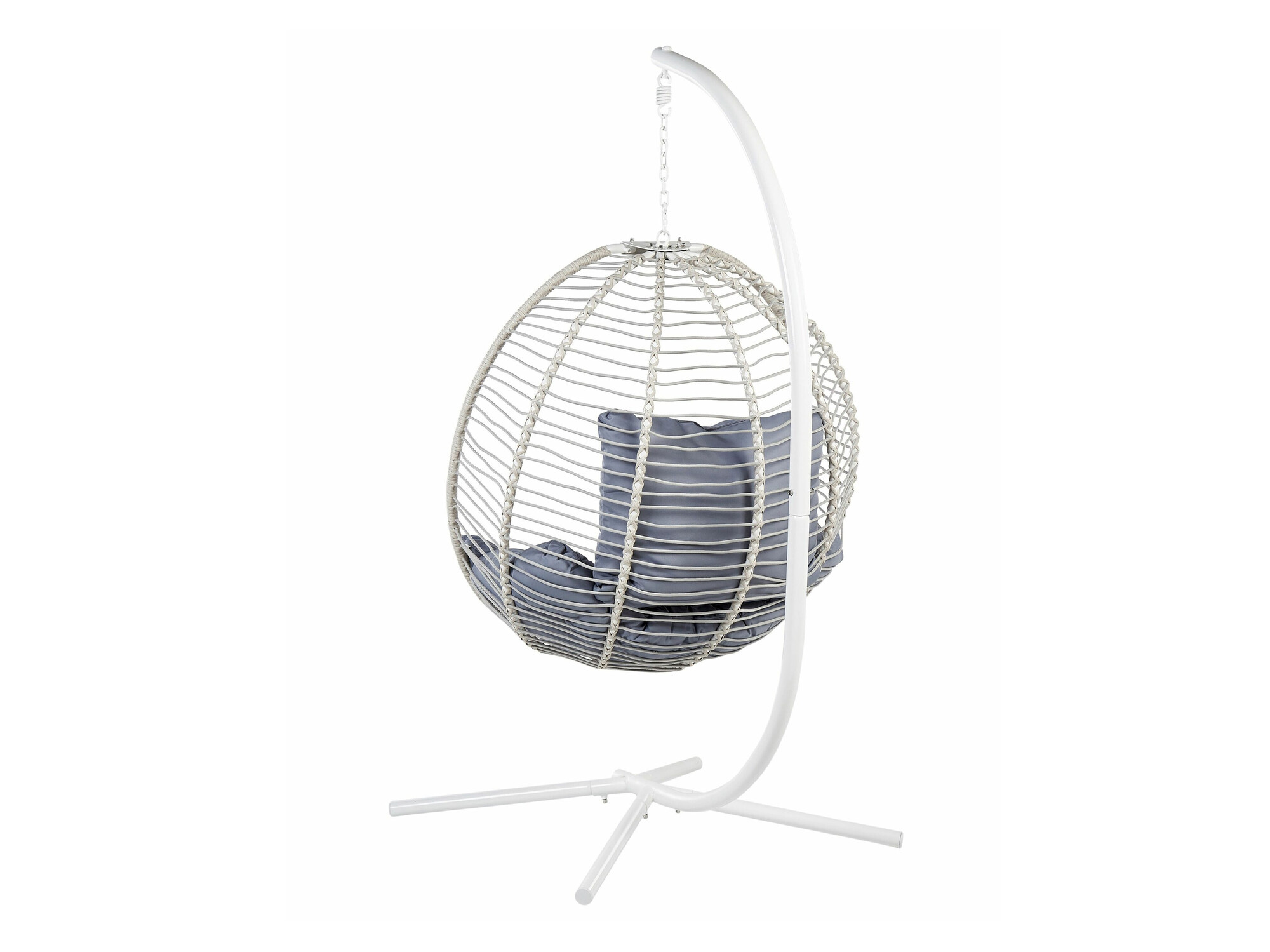 Hanging chair Berwyn 2502 (White + Grey)