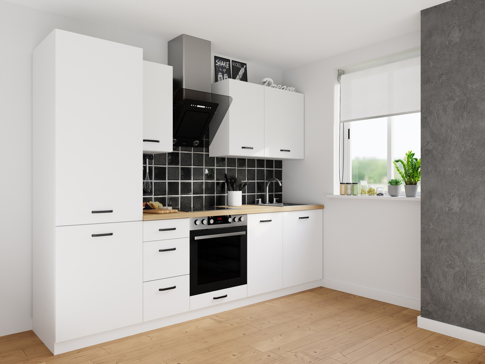 Modular kitchen set Top White 167