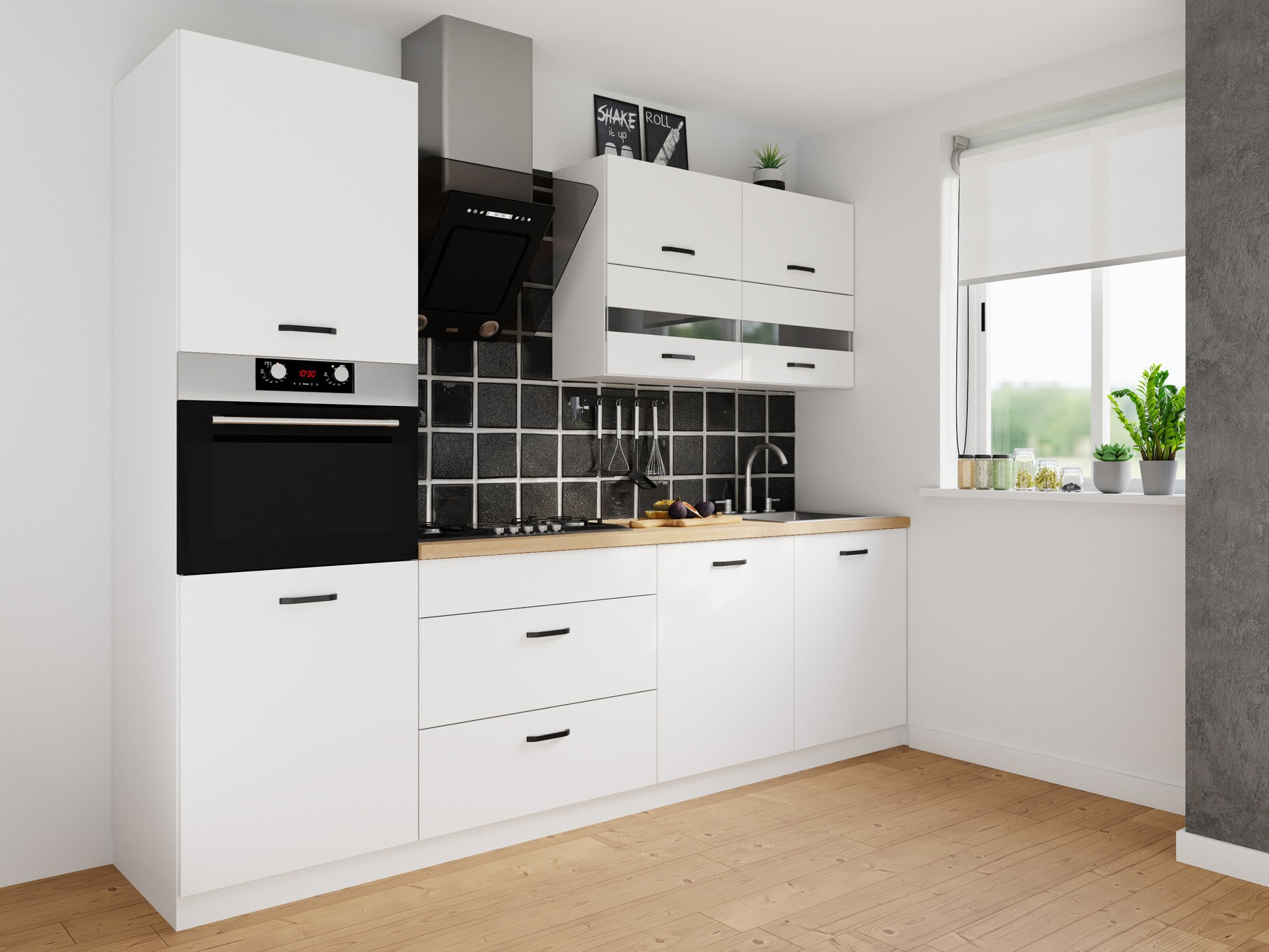 Modular kitchen set Top White 170